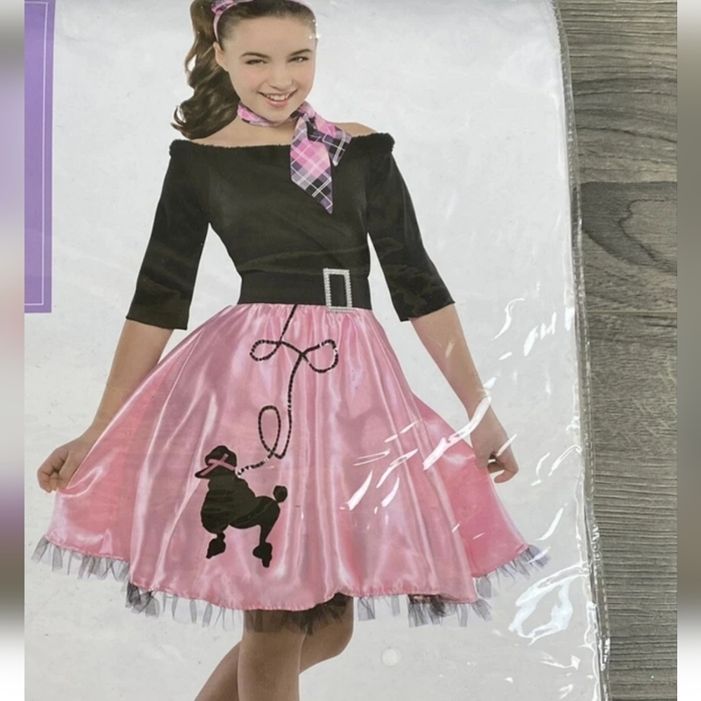 Miss Sock Hopp Costume. Girls 8-10
